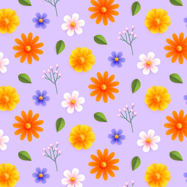 Realistic spring pattern background