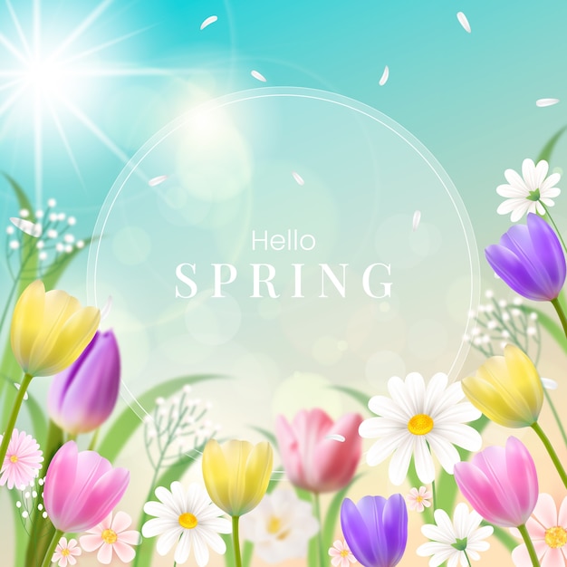 Realistic spring time illustration