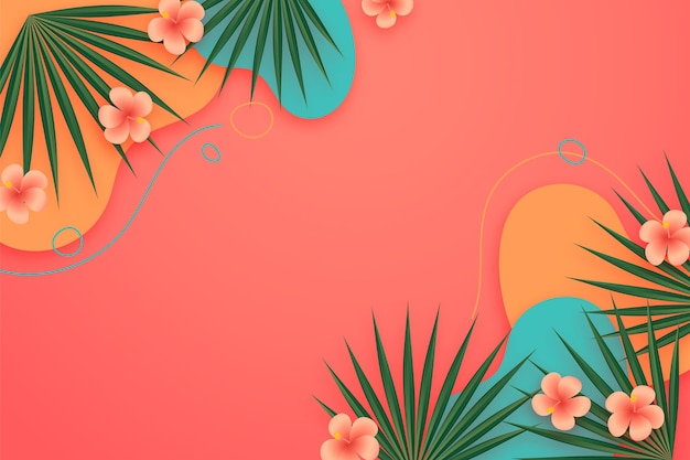 Free Vector realistic summer background