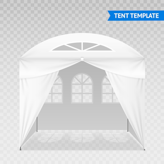 Free Vector realistic tent template