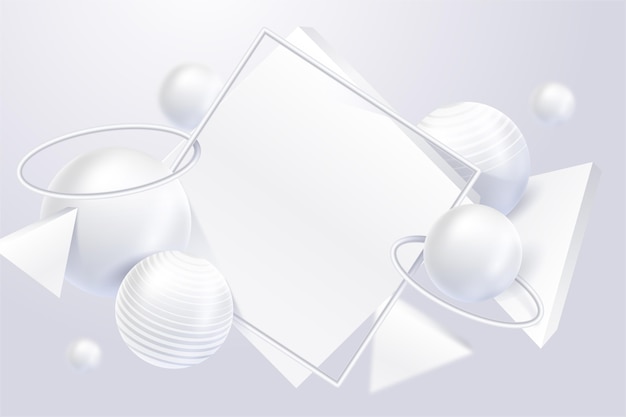 Free Vector realistic white monochrome background