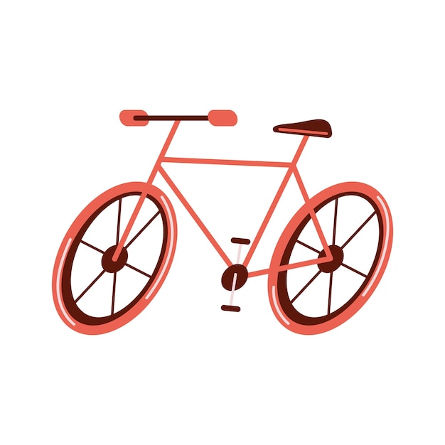 Free Vector red bicycle vehicle