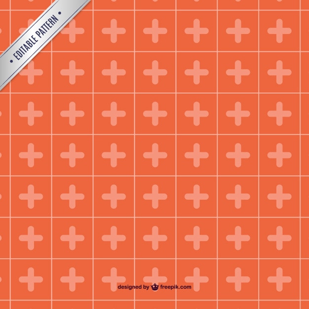 Free vector red cross template pattern