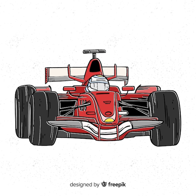 Free Vector red formula 1 car background