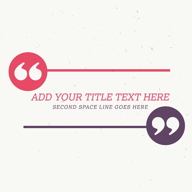 Red and purple text template