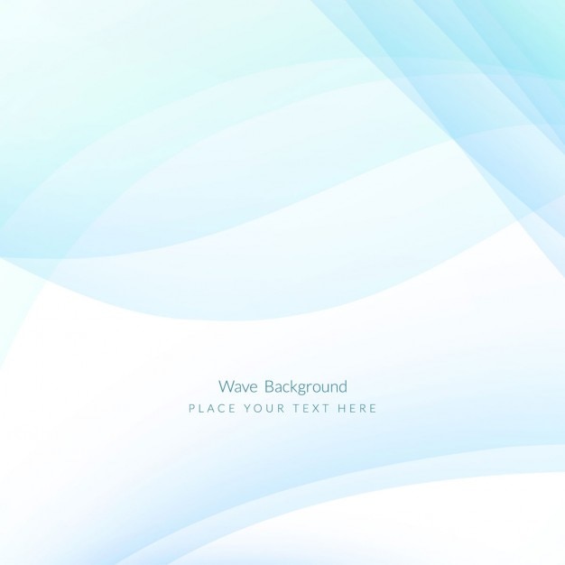 Free Vector relaxing blue background with wavy shapes  