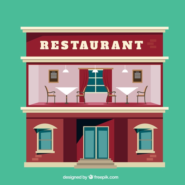 Free vector restaurant flat illustration