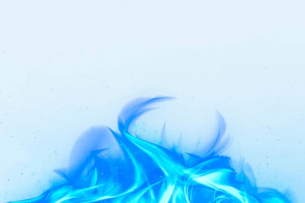 Free Vector retro blue fire flame vector border