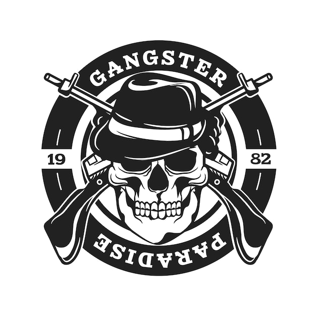 Free Vector retro gandster logo