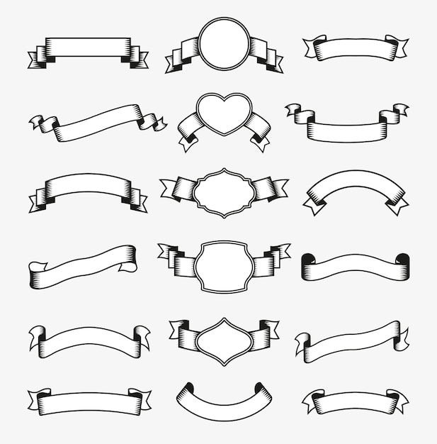 Ribbon Monochrome Set