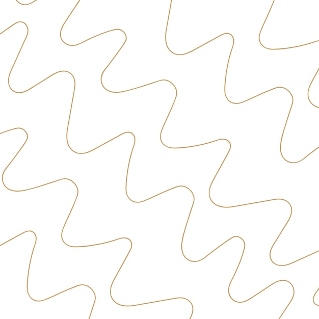 Free Vector right angle wavy lines hand drawn gold