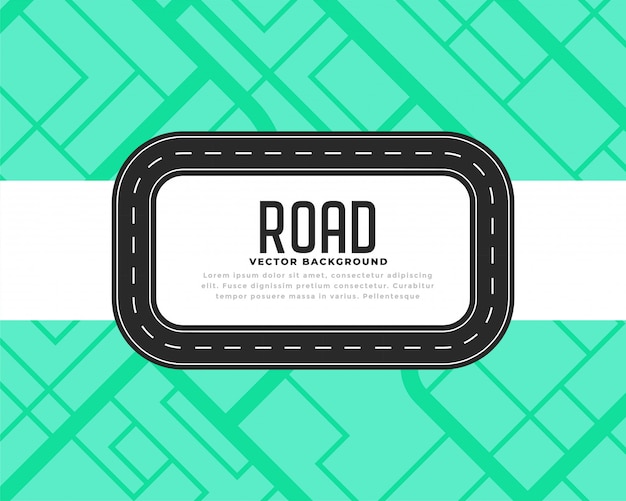 Free Vector road track or journey background