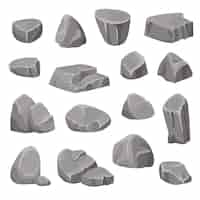 Free vector rocks and stones elements