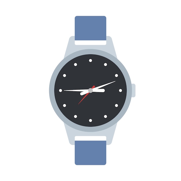 Free Vector round watch flat style