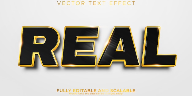 Free Vector royal text effect editable elegant bold text style