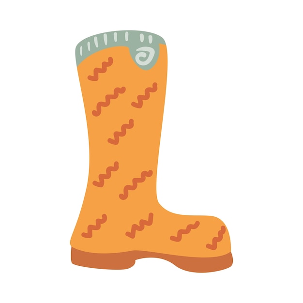 Free Vector rubber boots accessory icon isolated