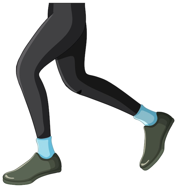 Free Vector running legs in motion