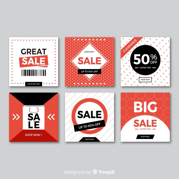 Sale web banner for social media