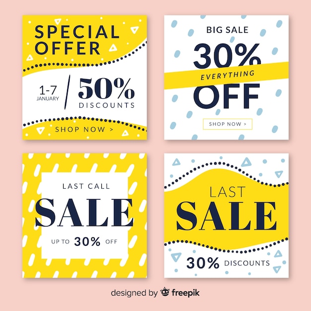 Sale web banner for social media