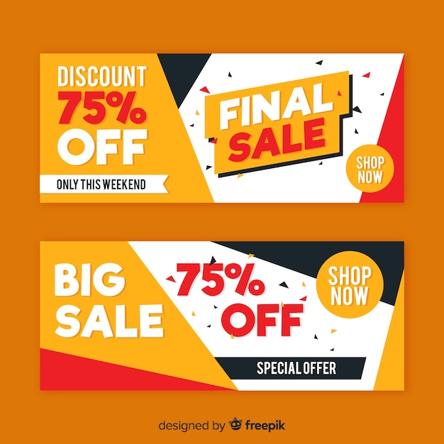 Free vector sales banner