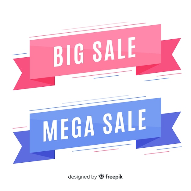 Free Vector sales banner