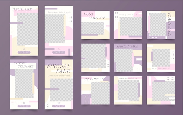 Sales new post minimalist instagram template