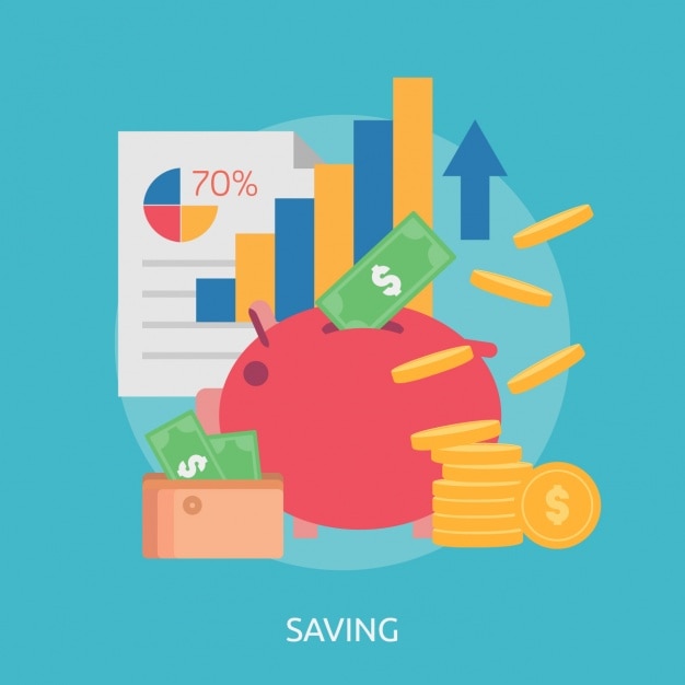 Savings background design