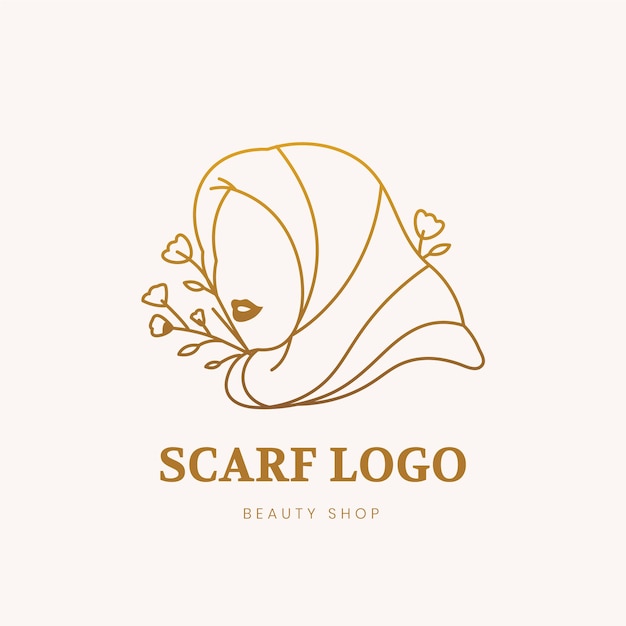 Free Vector scarf logo template