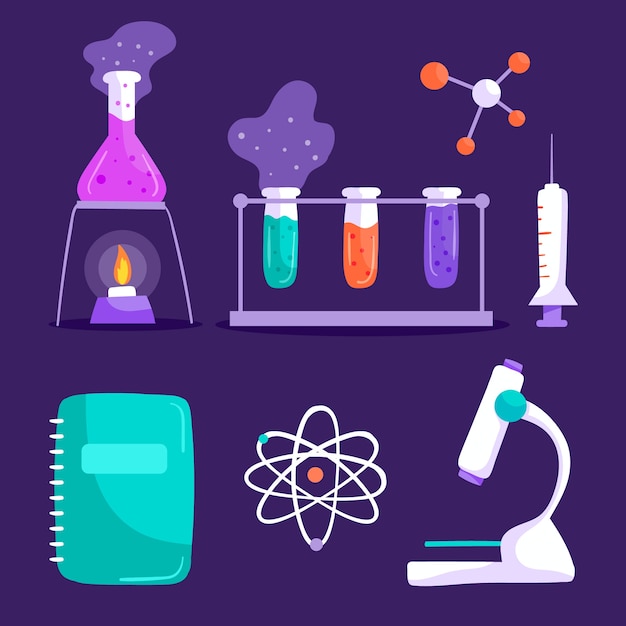 Science lab objects set