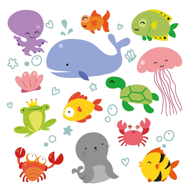 Sealife animals collection