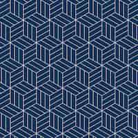 Free vector seamless japanese-inspired geometric pattern