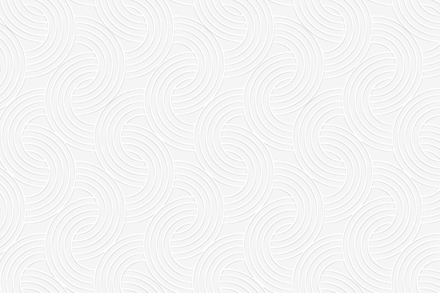 Free vector seamless white interlaced rounded arc patterned background
