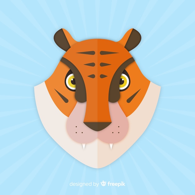 Free Vector serious tiger background