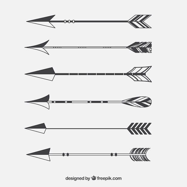 Set of indian arrows