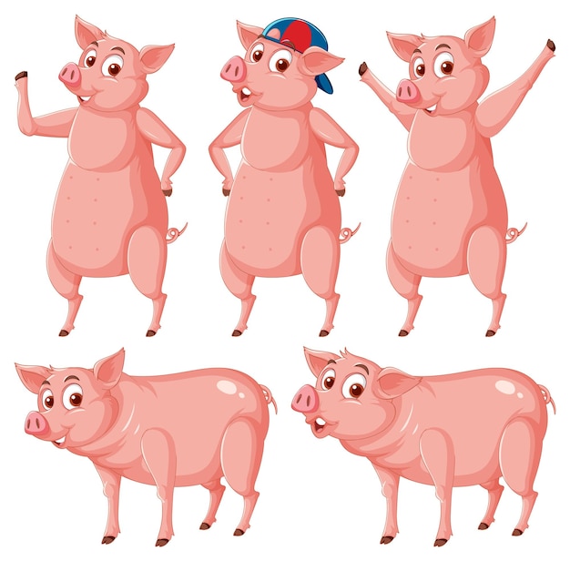 Set of mix animal farm character