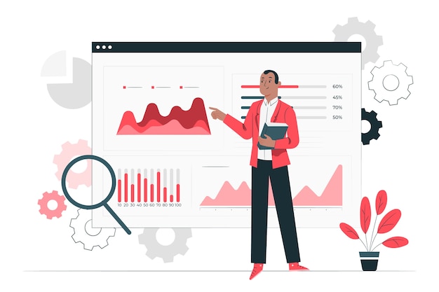 Free Vector setup analytics concept illustration