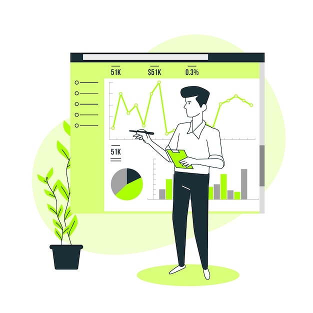 Setup analytics concept illustration