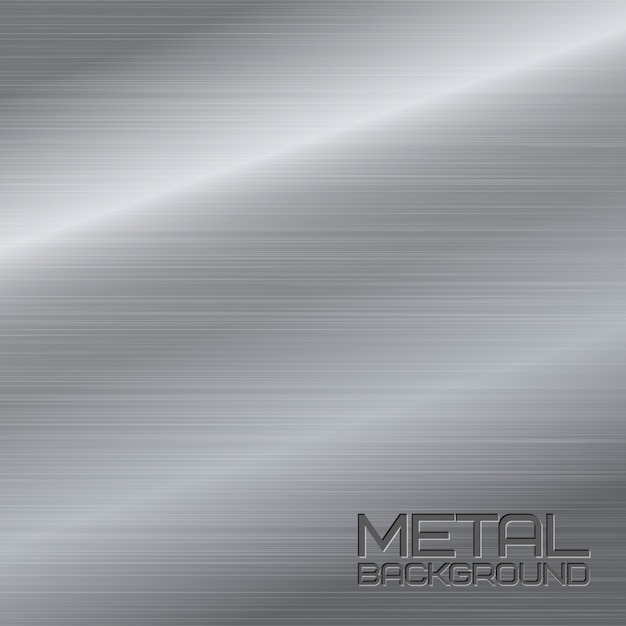 Free Vector shiny abstract metal background with steel silver chrome surface vector illustration