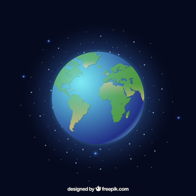 Free Vector shiny earth globe