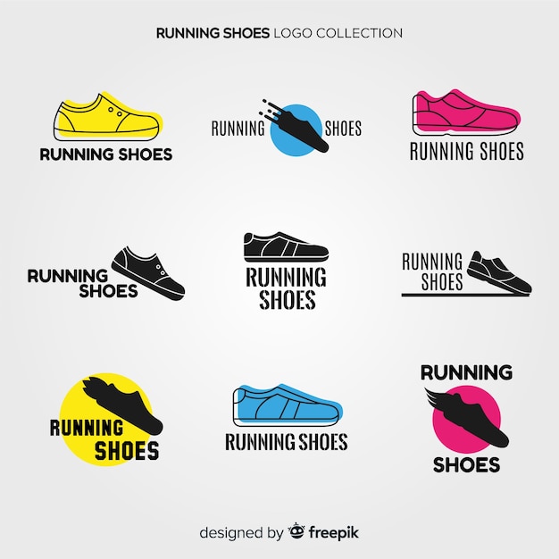 Free vector shoe logo collection
