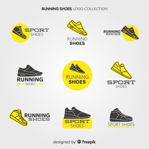 Free vector shoe logo collection
