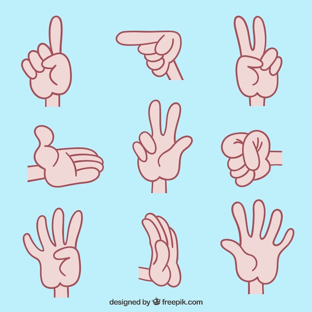 Sign language illustrations