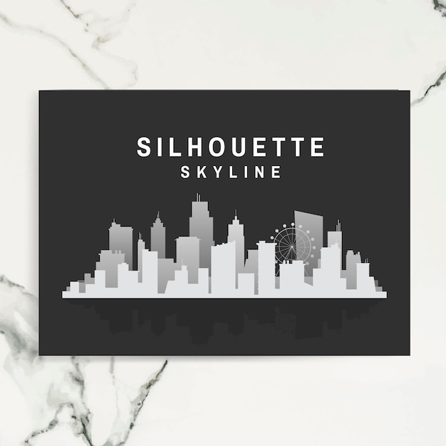 Free Vector silhouette skyline illustration