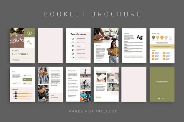 Simple business brandbook booklet brochure