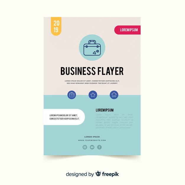 Simple business flyer template