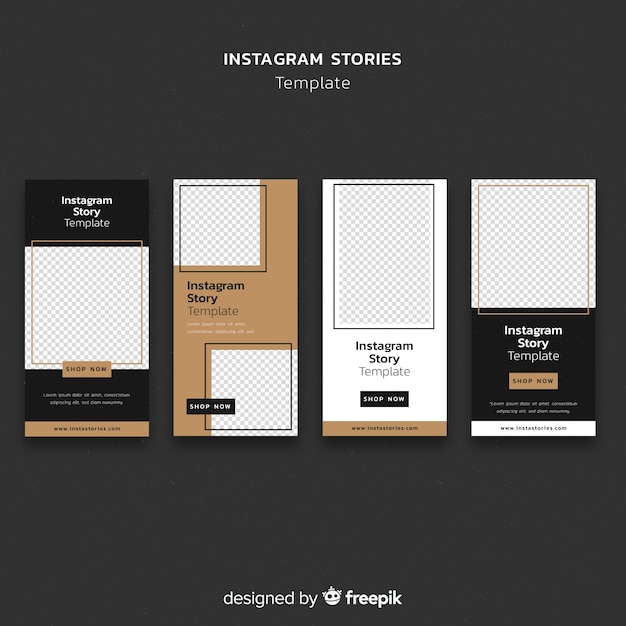 Simple instagram stories template