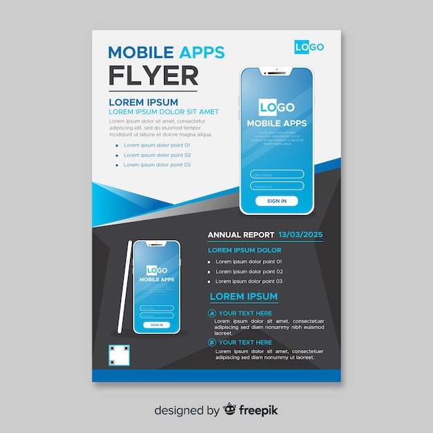 Simple mobile phone flyer