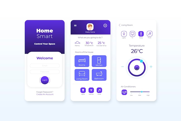 Smart home app concept