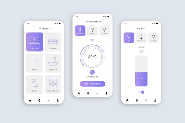 Free vector smart home application