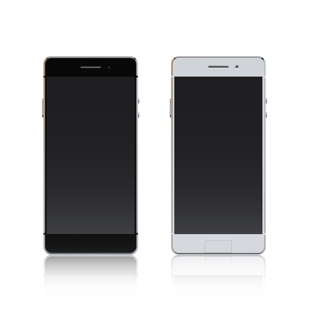 Free Vector smartphone black and white